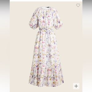 NWT Flora Obscura X J.Crew side-cutout dress in kaleidoscope floral